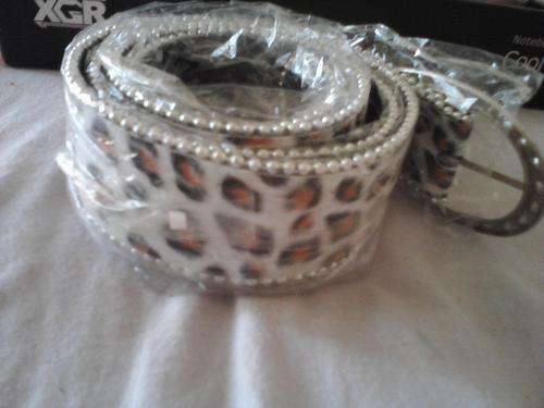 LADIES LEOPARD PRINT BELT